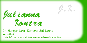 julianna kontra business card